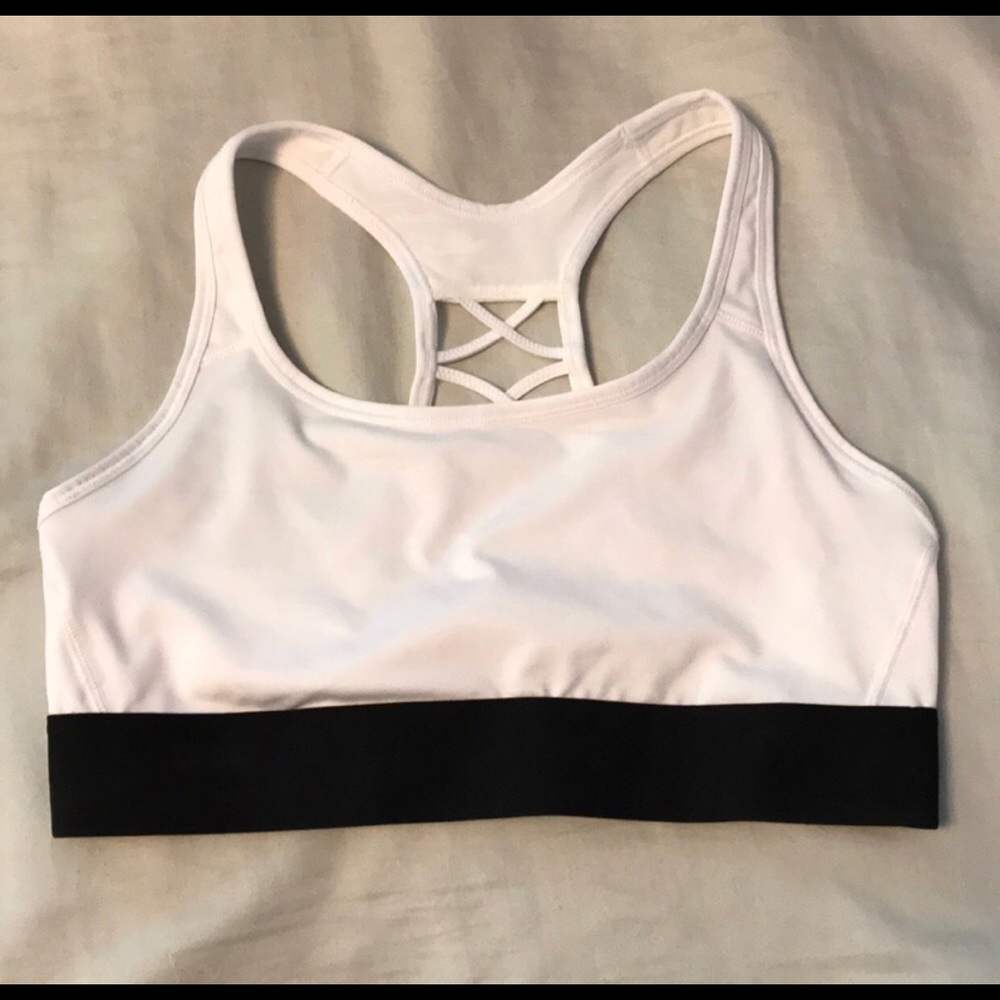 White sports Bra